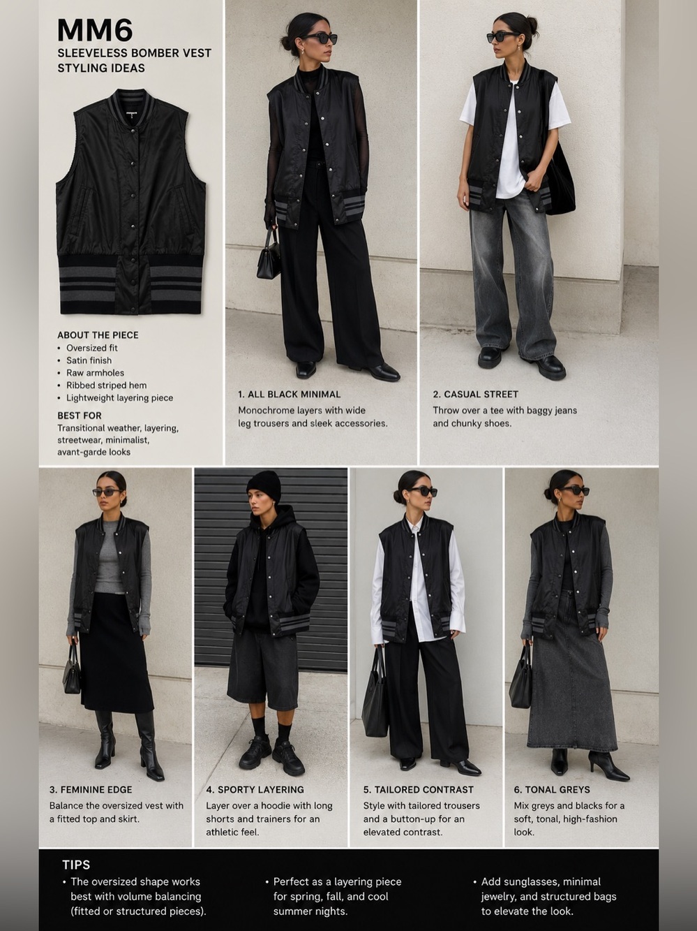 MM6 Maison Margiela Oversized Sleeveless Bomber Vest
NWT • Size 38